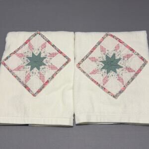 AVANTI Grand Prix 70s Vintage Quilt Block Pinwheel Star Bath Towel Set